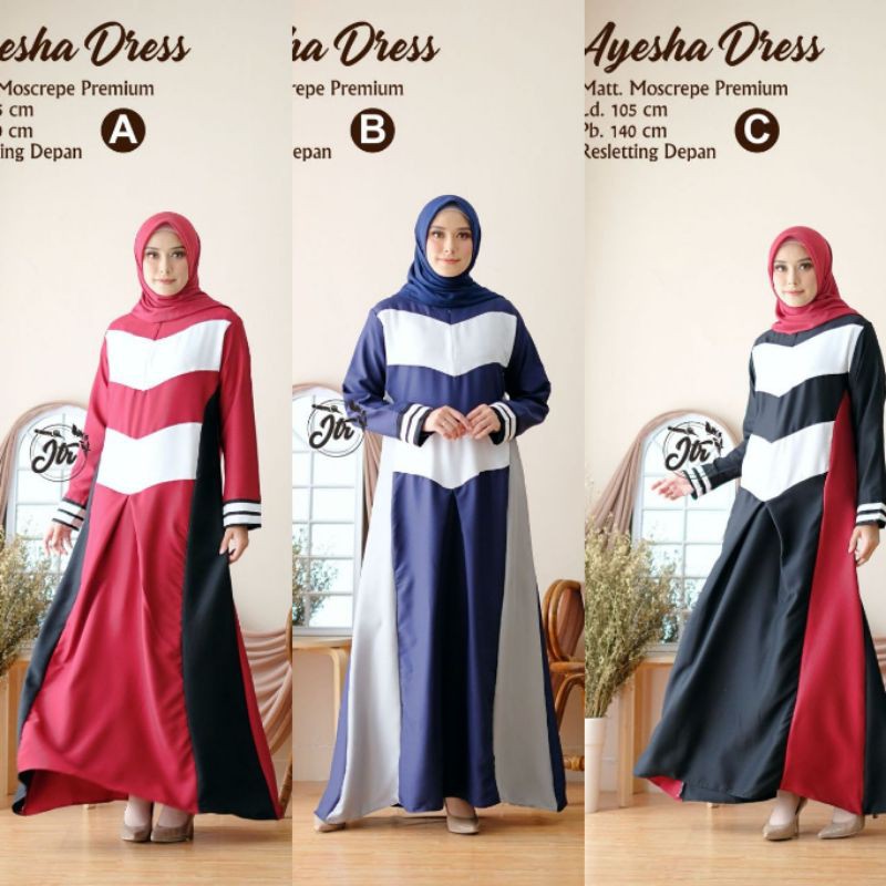 COD] GAMIS SYARI BELT BUSUI BUMIL DRESS MARSYA MOSCREPE PREMIUM