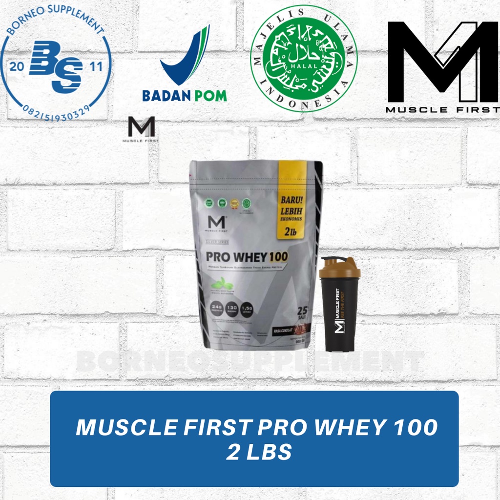 Jual Musclefirst M1 Pro Whey Protein 100 2 Lbs Muscle First BPOM HALAL ...