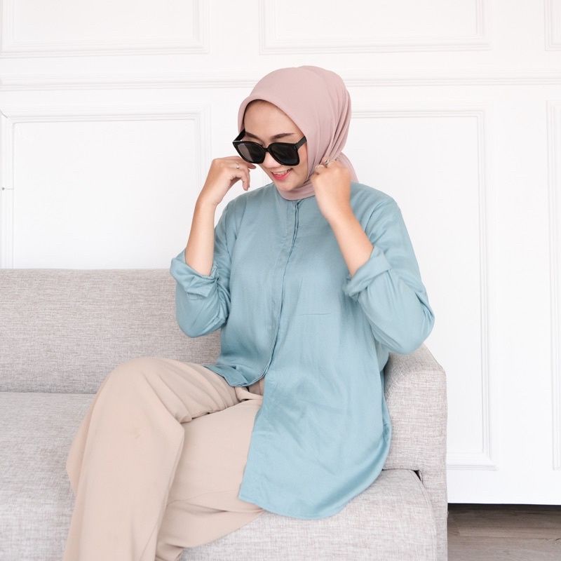 KEMEJA WANITA RAYON PREMIUM