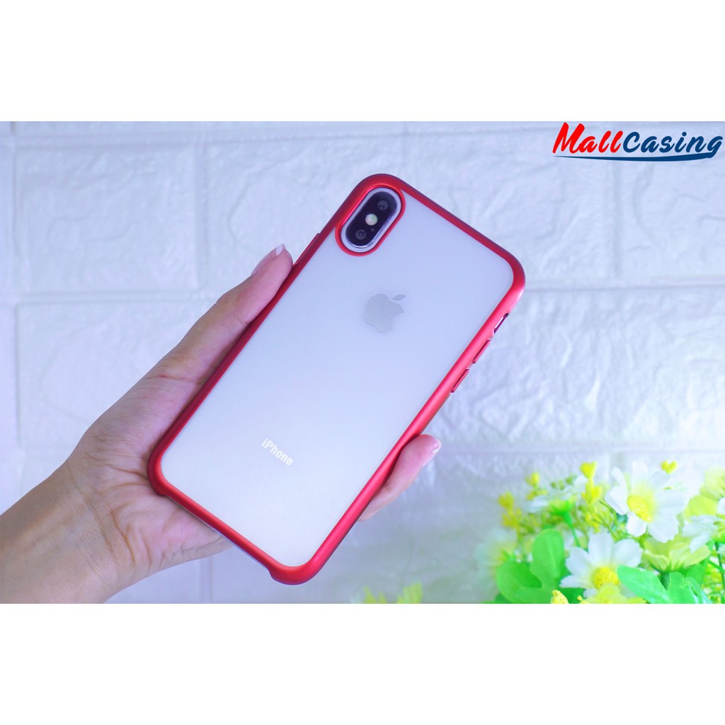 MallCasing - iPhone XR | XS Max | X/ XS | XI 5.8 TPU Chrome Dove Transparan Soft Case