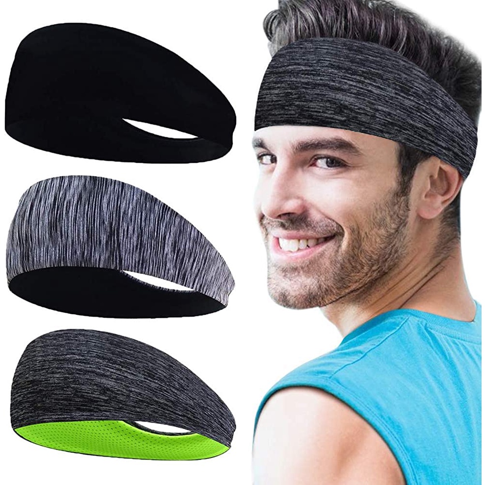 Headband Quick Dry Head Band Ikat Kepala Running Olahraga Bahan Lembut Bandana Olah Raga