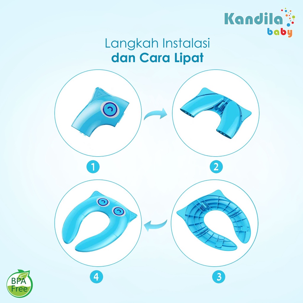 KANDILA BABY FOLDABLE POTTY SEAT / KDL 013 / Alas Toilet Anak