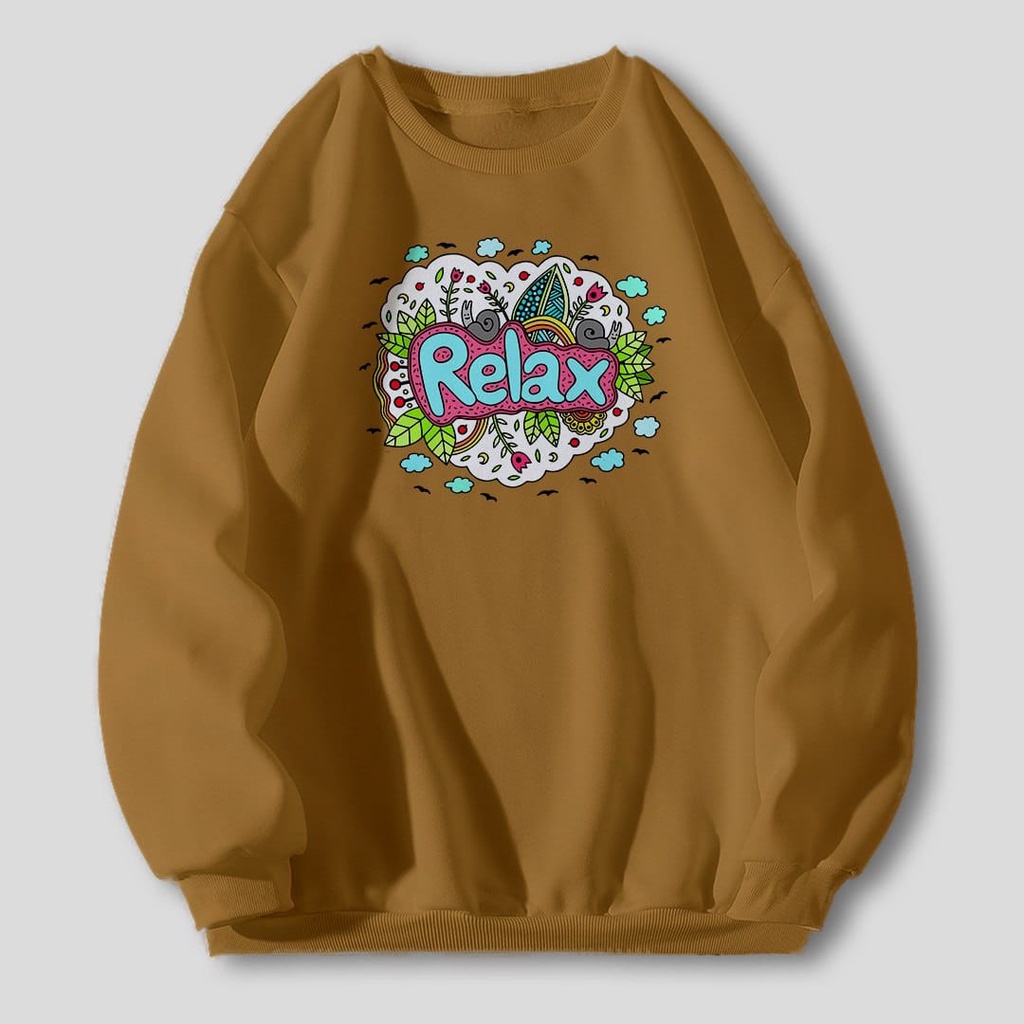 RELAX ETNIC SWEATER WANITA TEBAL DISTRO SIZE M - XXL / SWEATER WANITA TEBAL