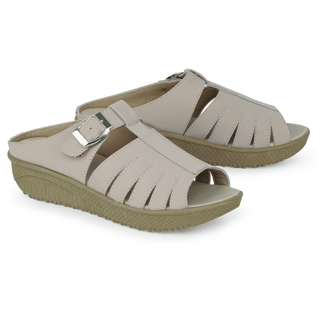 sandal bustong slip on wanita murah&amp;bagus SPCT 019