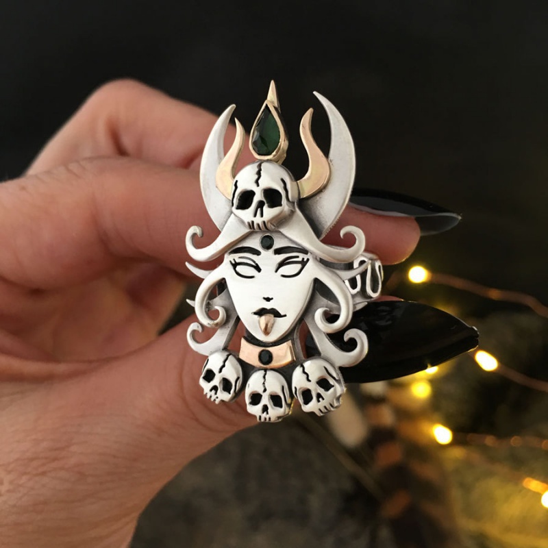 Women's Fashion Retro/punk Style Skull Ring Jewelry Accessories