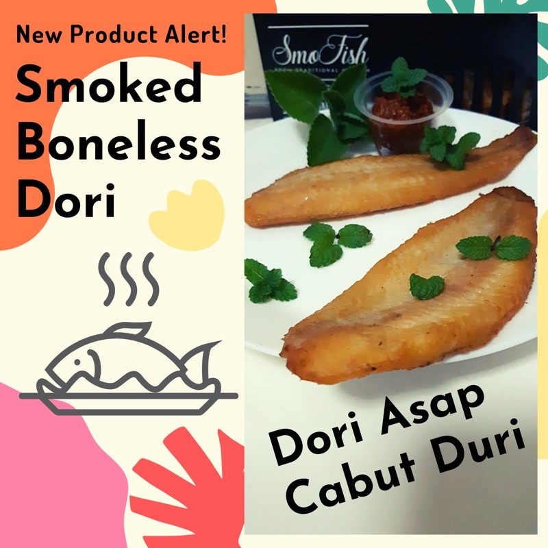 

2 Fillet Dori Asap Cabut Duri - Smoked Boneless Dori