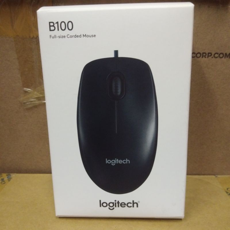 Logitech Mouse Kabel USB B100 Original - Mouse Logitech B100 Wired