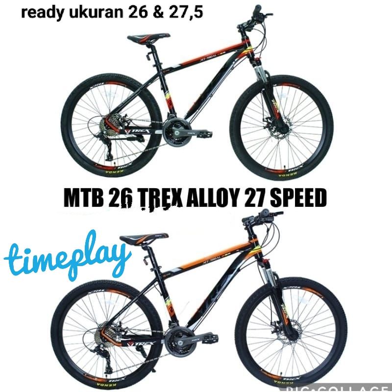 Trex Sepeda Gunung Mtb Trex 26 27,5 TREX Alloy Aluminium XT 780