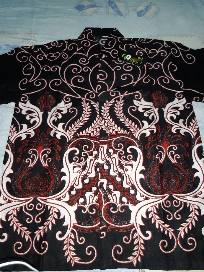 Kemeja Batik Pria Lengan Pendek Size M L Xl Xxl Bswart Batik Hrb026 Kenongo Hem Panjang Padi