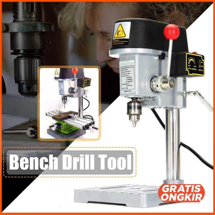 Mesin Bor Duduk Mini Drill Press 0.6-6.5mm 340W 16000RPM ZQ4116