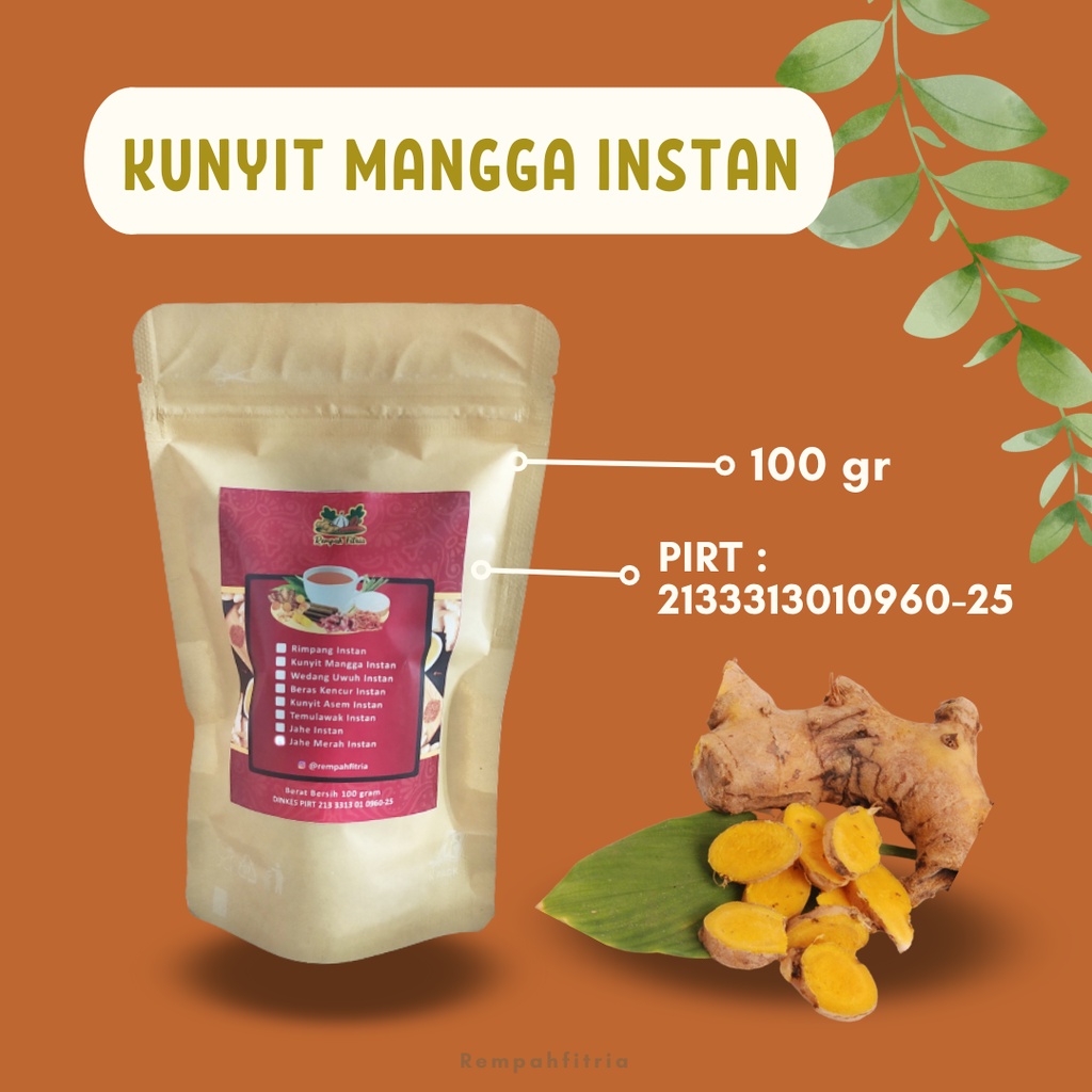 Jual Minuman Jamu Obat Kunyit Kunir Temu Putih Mangga Bubuk Instan Dengan Gula Tradisioal Segar 5501