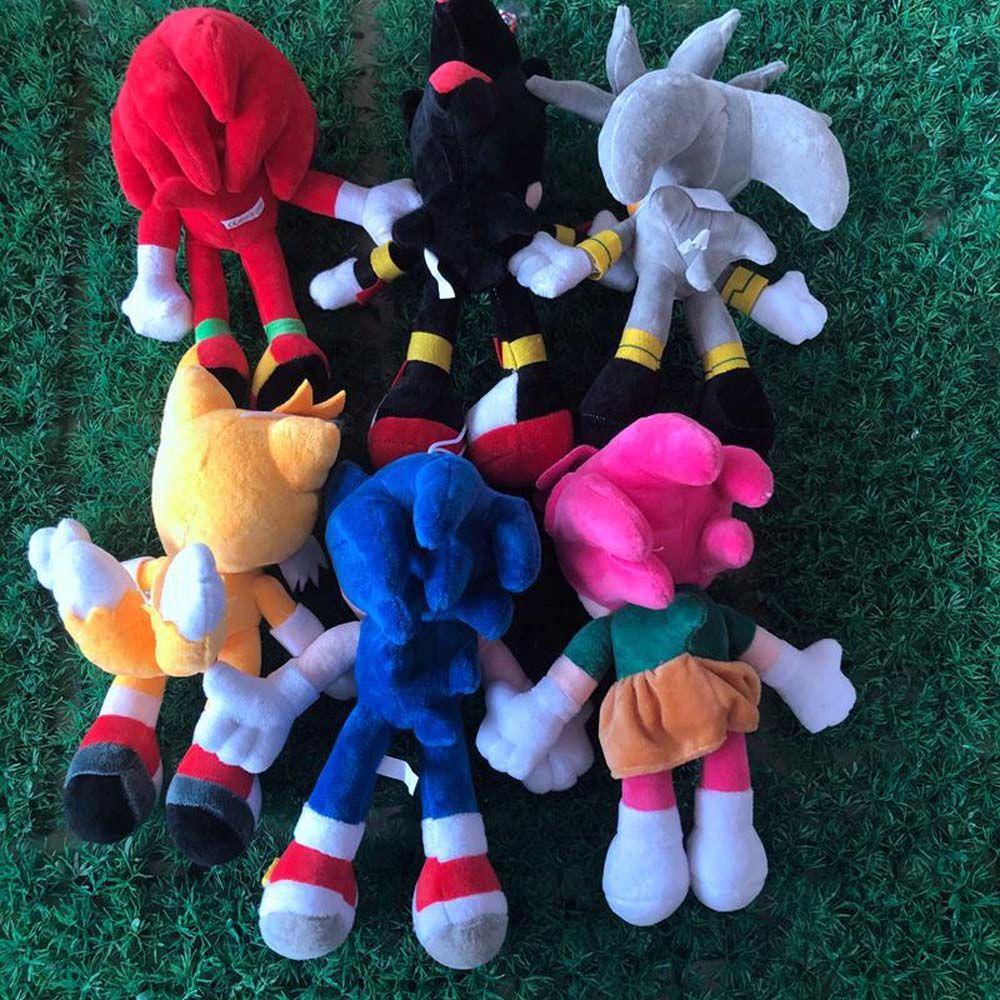 Quinton Sonic the Hedgehog 28 cm Shadow Figure Mainan Boneka Hewan Boneka Lembut Stuffed Toys Mainan Mewah