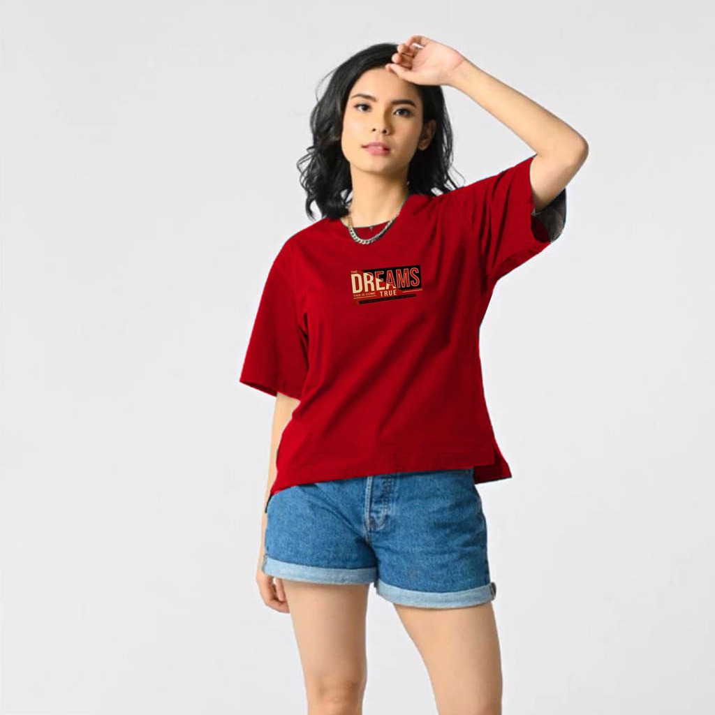 KAOS WANITA OVERSIZE JUMBO