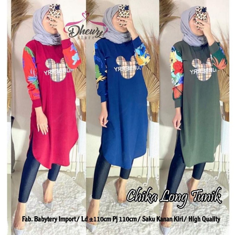 CHIKA LONG TUNIK by DHEWY
