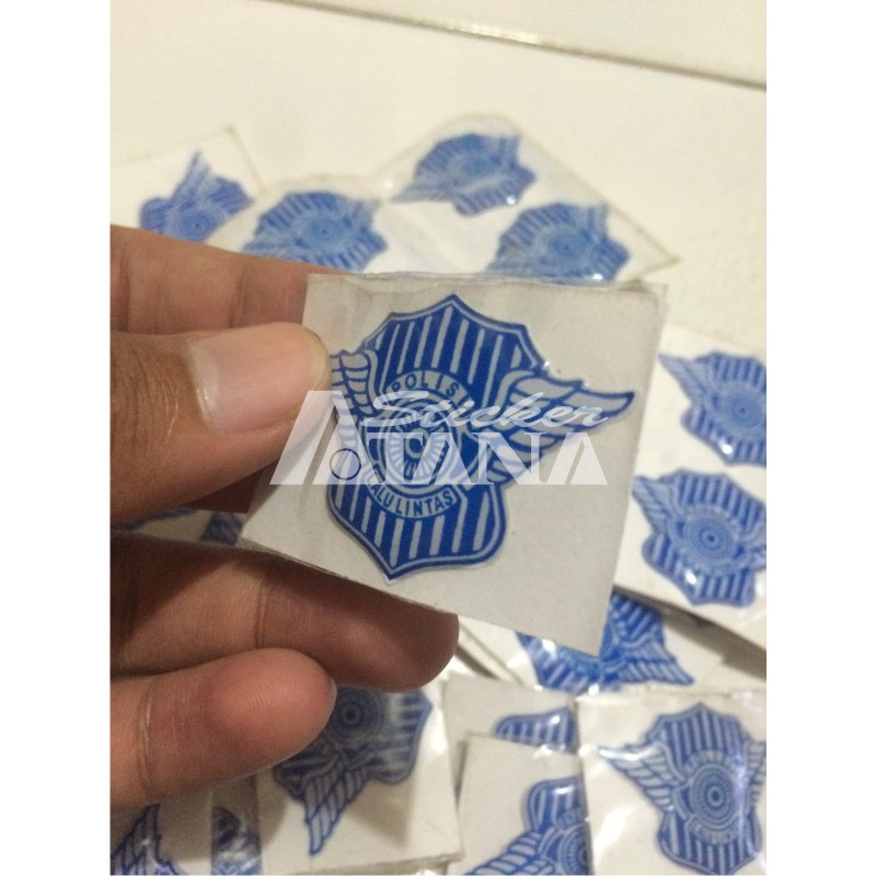 Sticker Cutting Timbul / Emblem Polantas Kecil Glossy Scotlite Stiker