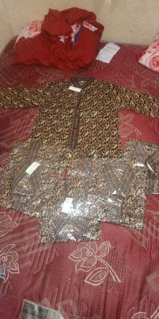 Jumbo Batik Couple Batik Arta Batik Motif Mete Seragam Batik Big Size Atasan Pasangan Alfa L Grosir