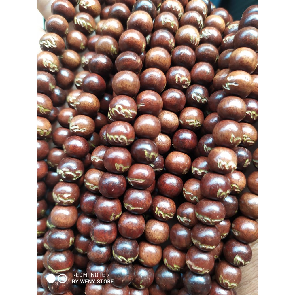 Tasbih Kayu Stigi/Tasbih Kayu 99/Tasbih Asli/Rajah Asmaul Husna/Tasbih Asmaul Husna/Stigi