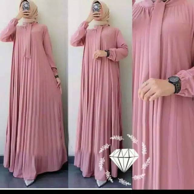 GAMIS MAXI PLISKET PITA LEHER PREMIUM