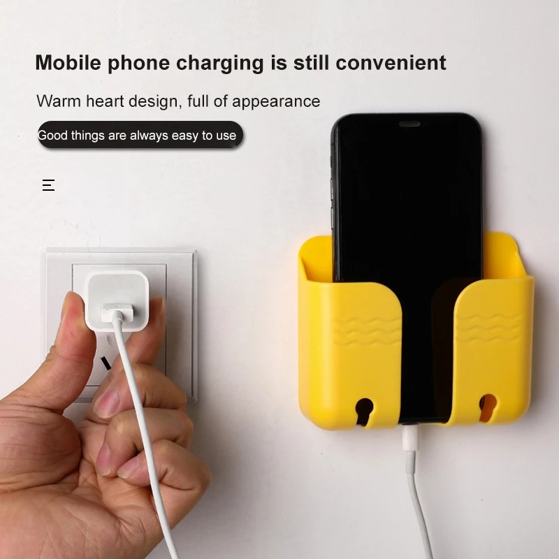 Kotak Penyimpanan Charger Handphone Multifungsi Dengan Kait Gantung Dinding