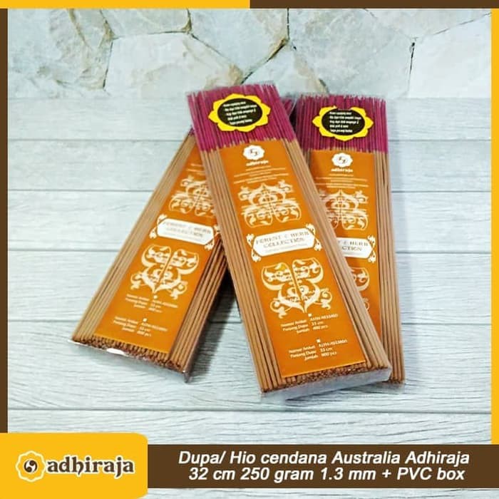 Dupa/Hio Wangi Harum Cendana Australia Adhiraja 32 cm 250 gram + Box