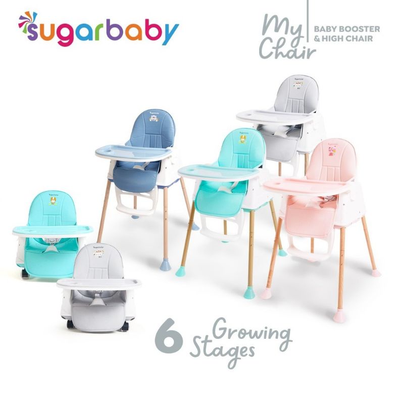 Sugar Baby My Chair (Baby Booster &amp; High Chair) : 6 Growing Stages Sugarbaby