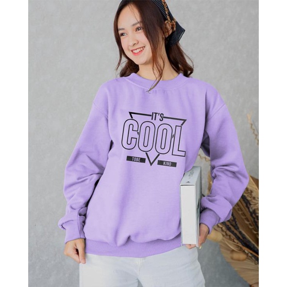 Kaos Lengan Panjang COOL / Kaos Sweatshirt / Atasan Wanita / Atasan Wanita Lengan Panjang