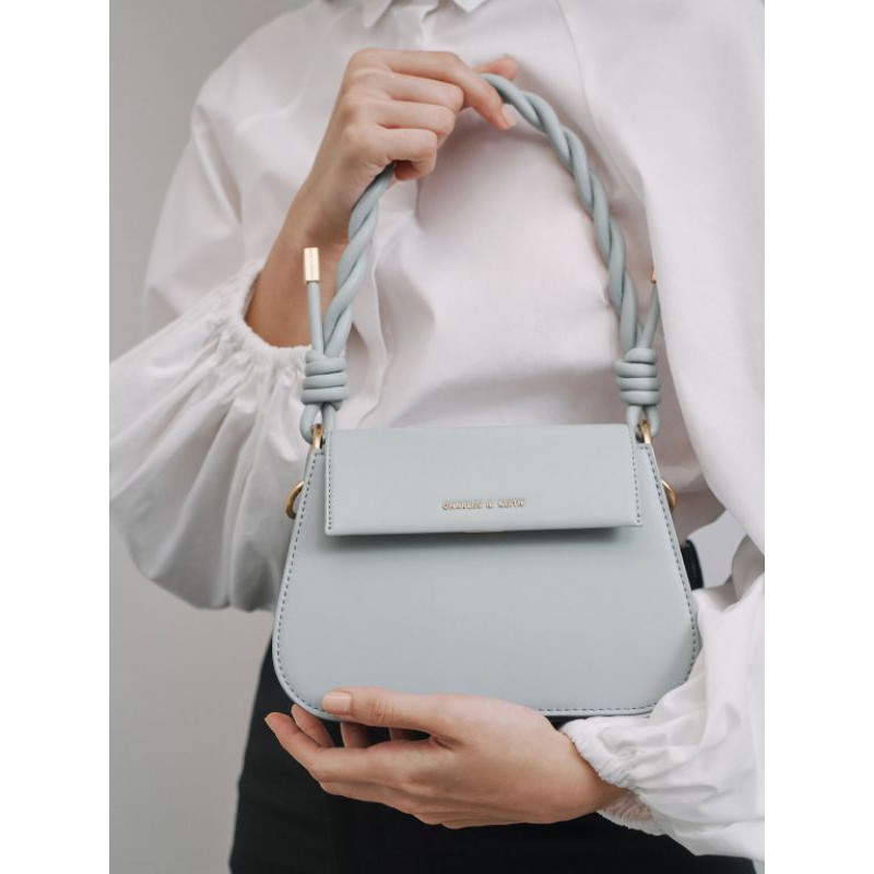 CK Twist Top Handle Bag