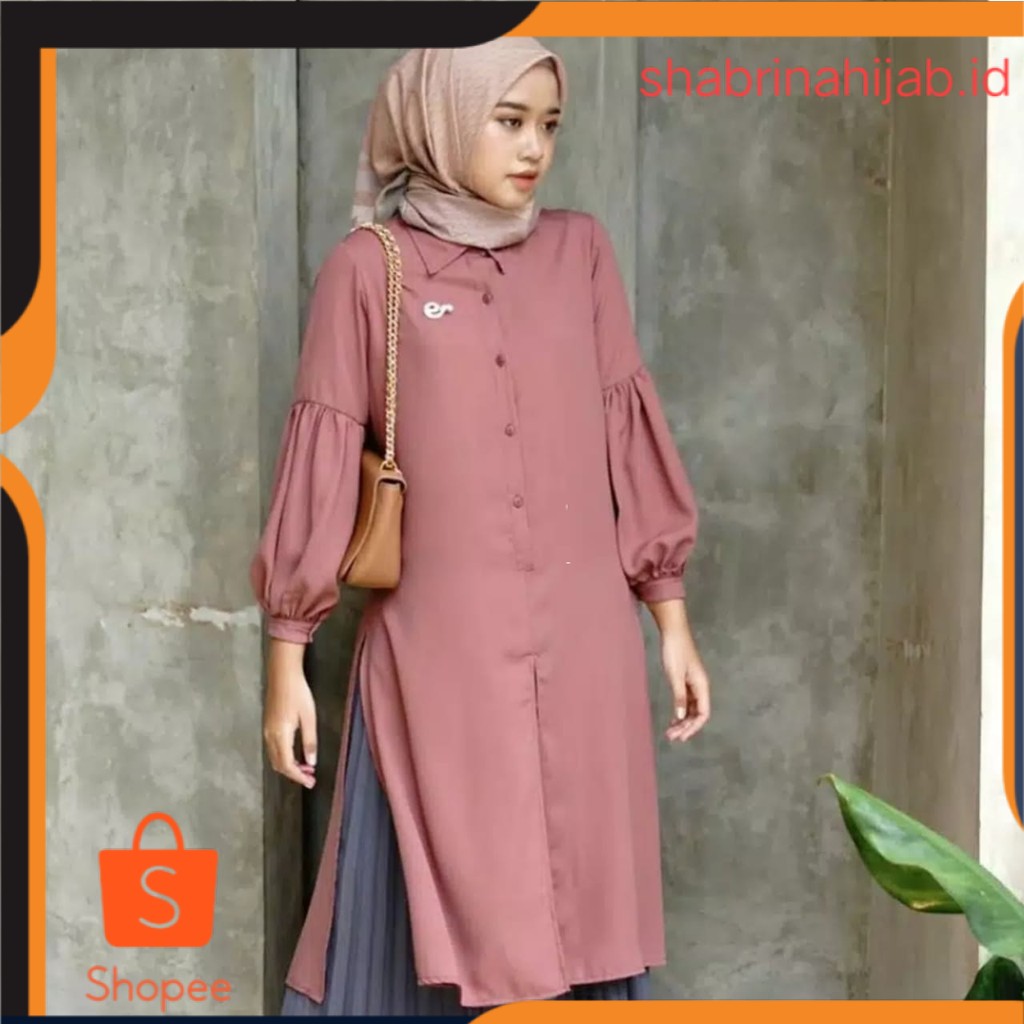 shabrinahijab.id Dianara Tunik l Long Tuniq Polos Terlaris