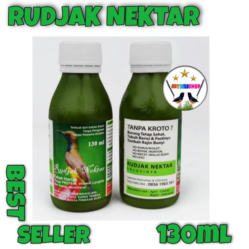 RUDJAK NEKTAR 130ML PAKAN HARIAN KOLIBRI NEKTAR RUDJAK