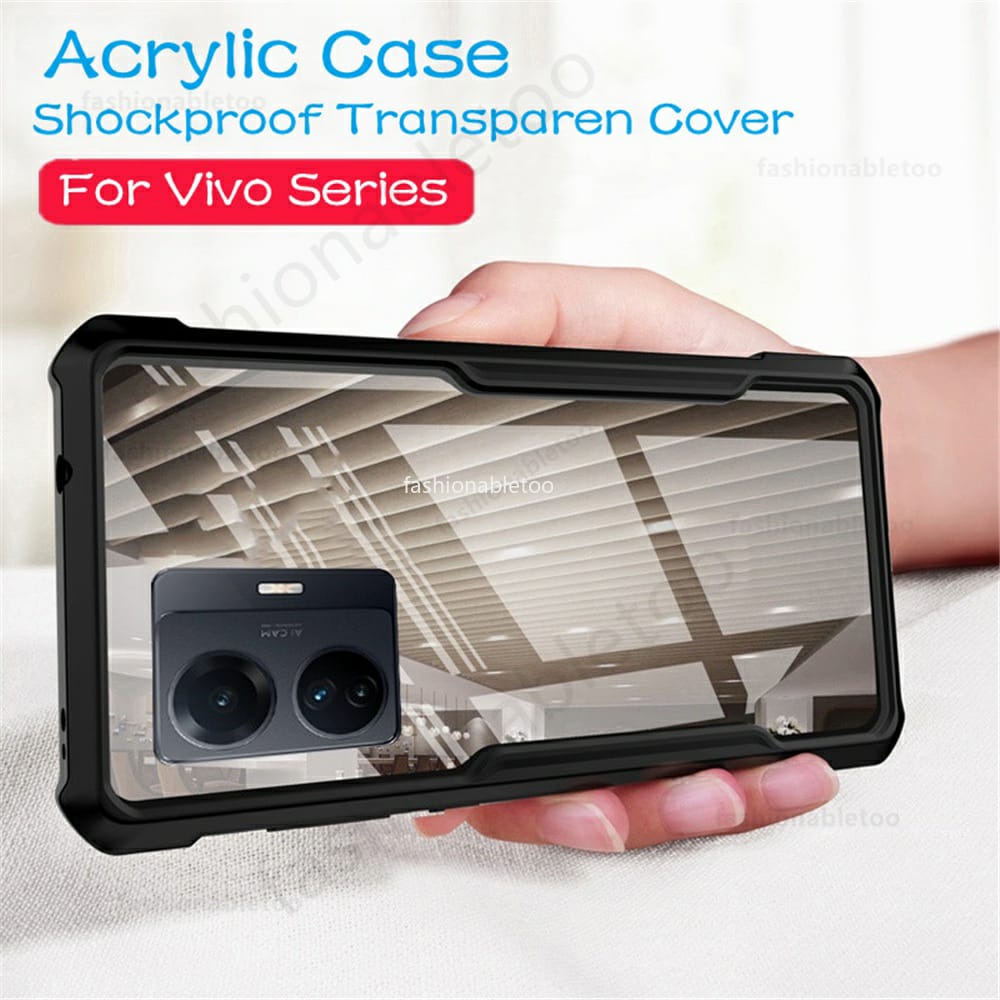 4IN1 CASE VIVO T1 PRO 5G T1 5G Y75 5G SOFTCASE SHOCKPROOF TRANSPARAN CASING