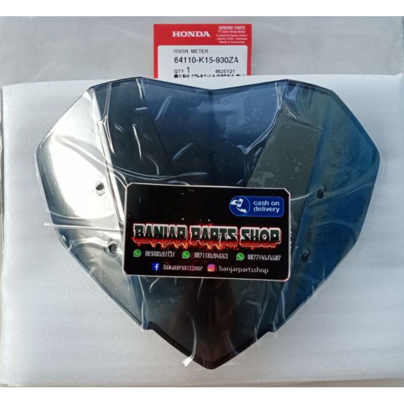 VISOR METER CB150R LED 64110K15930ZA SAYAP ATAS SPIDOMETER KACA VISOR CB150R LED ORIGINAL