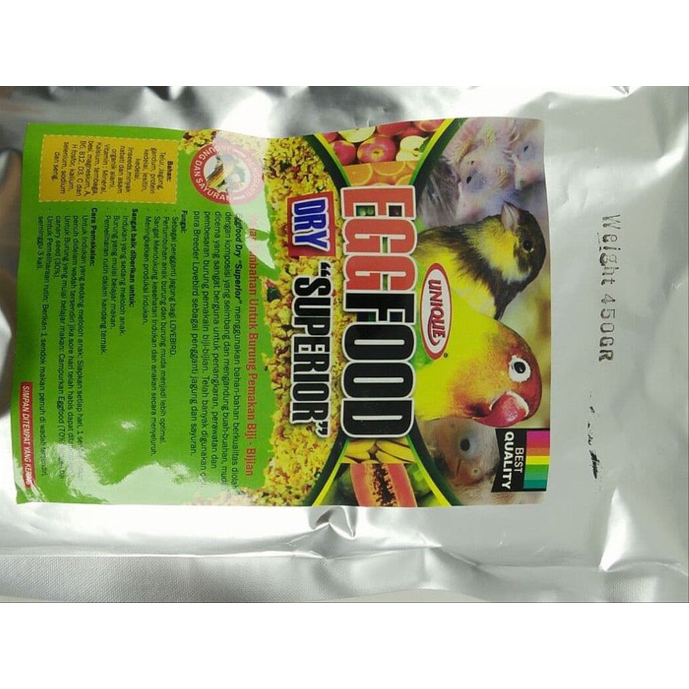 

Unique Eggfood 450 gram