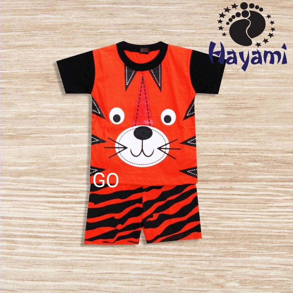 gos SETELAN Anak Motif Bergambar Baju Setelan Cowok Atasan Bawahan Laki Laki Pendek