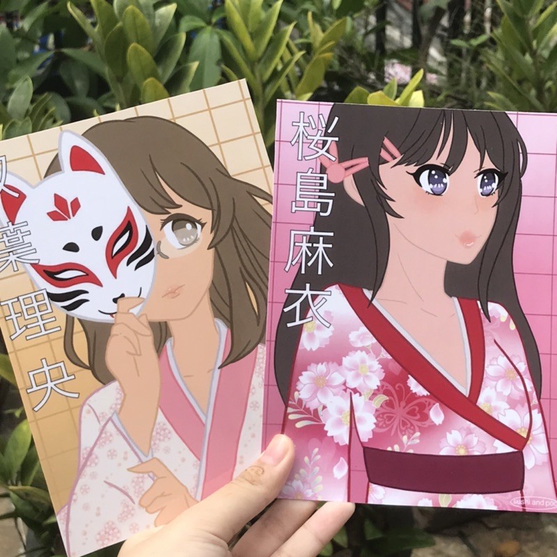 

Bunny Girl Senpai Art Print ,Photo Card