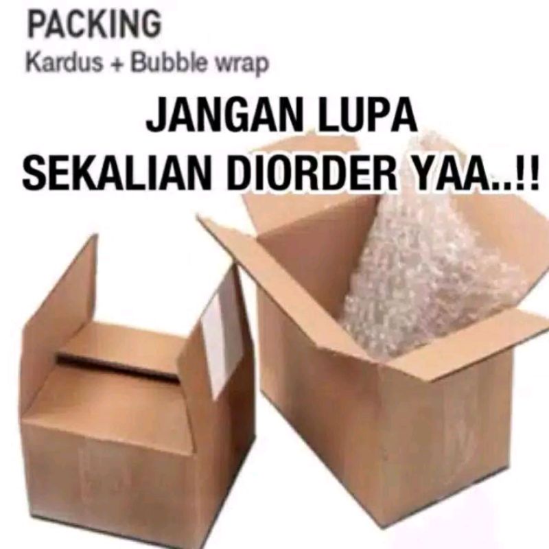 

packing kardus+babble wrap