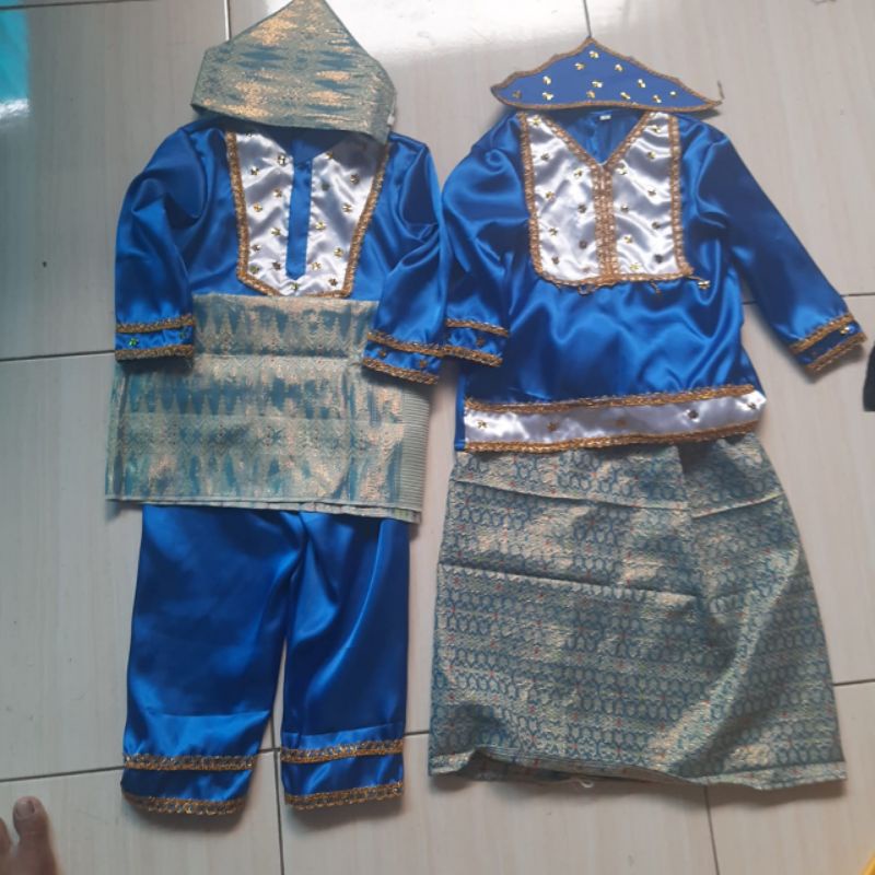 Baju Adat Bangka Belitung Anak TK - SD / Pakaian Adat Babel Anak TK - SD