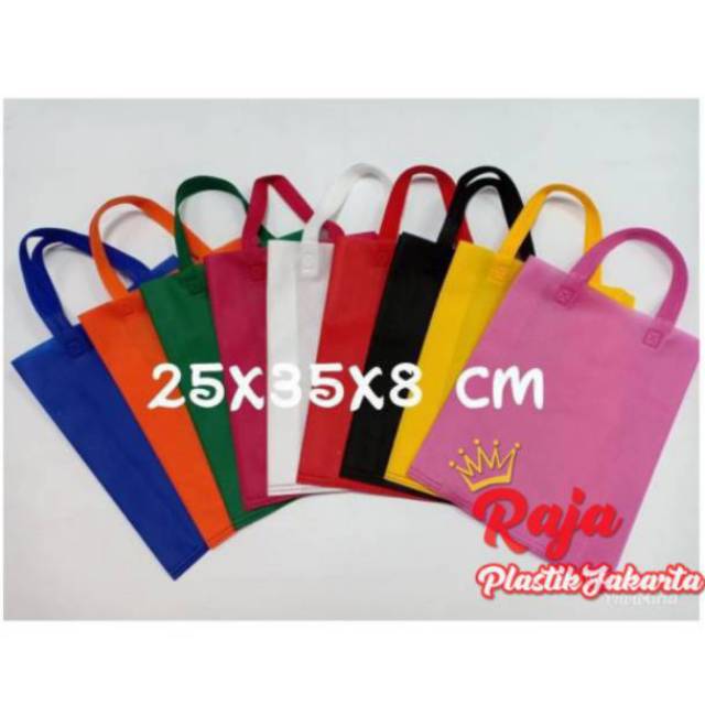 

Tas tali spunbond 25x35cm tas souvenir goodie bag/ GASSET HANDLE BAG