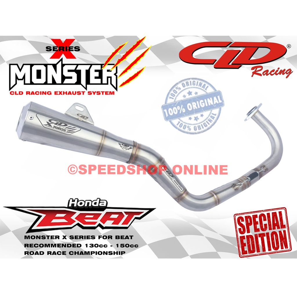 KNALPOT CLD MONSTER X SERIES BEAT SCOOPY VARIO 110