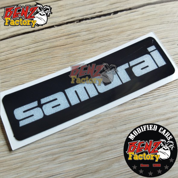 STICKER MINI 3D SAMURAI BLACK