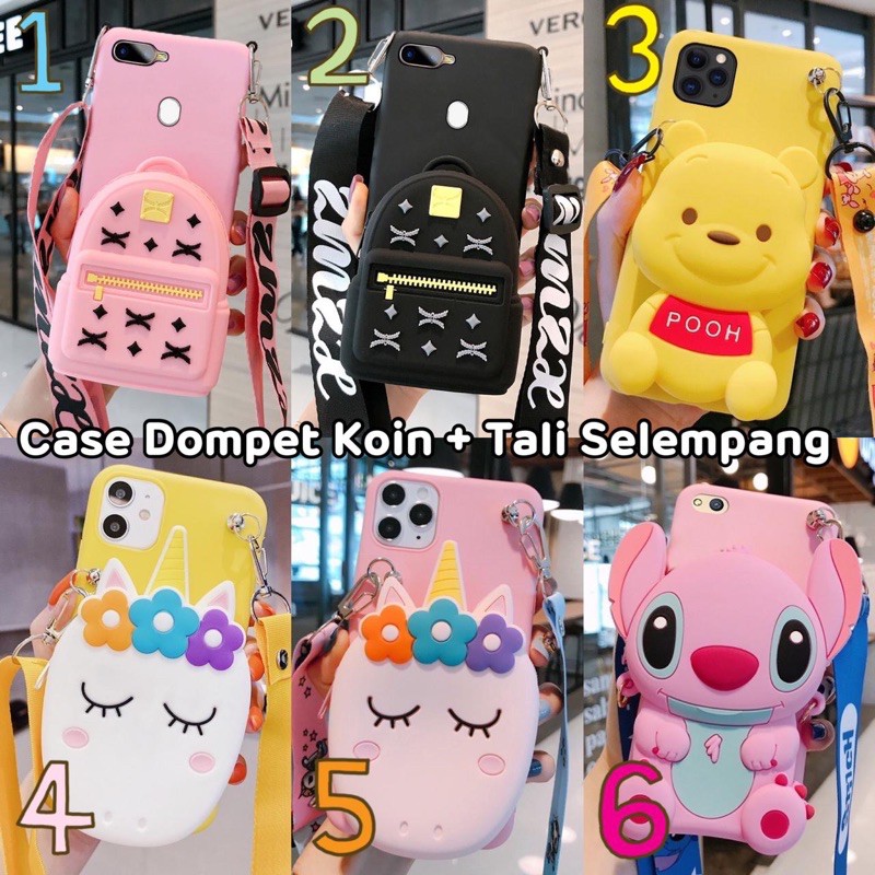 Softcase Dompet Koin iphone samsung vivo realme asus