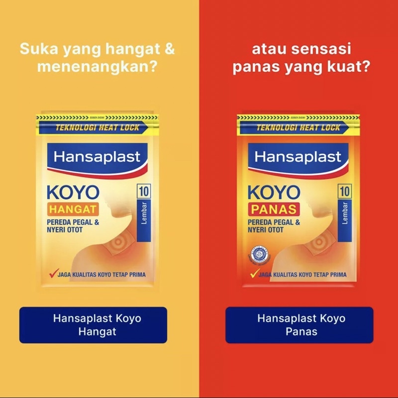 Hansaplast Koyo Panas &amp; Hangat isi 10