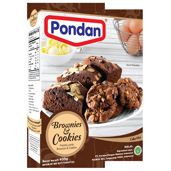 

cs01477 Pondan Nastar 400G & Brownies Cookies 435G Da01D100