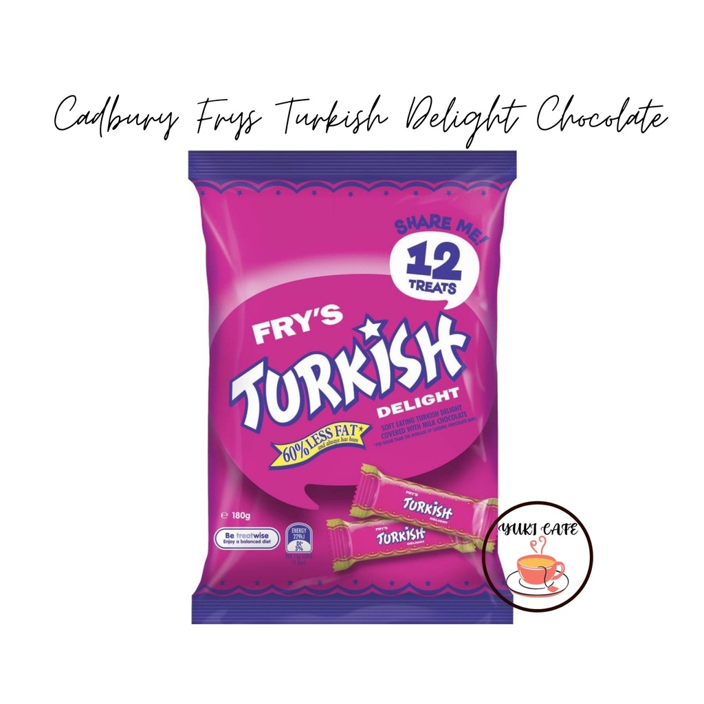 

COKELAT - CADBURY FRYS TURKISH DELIGHT CHOCOLATE