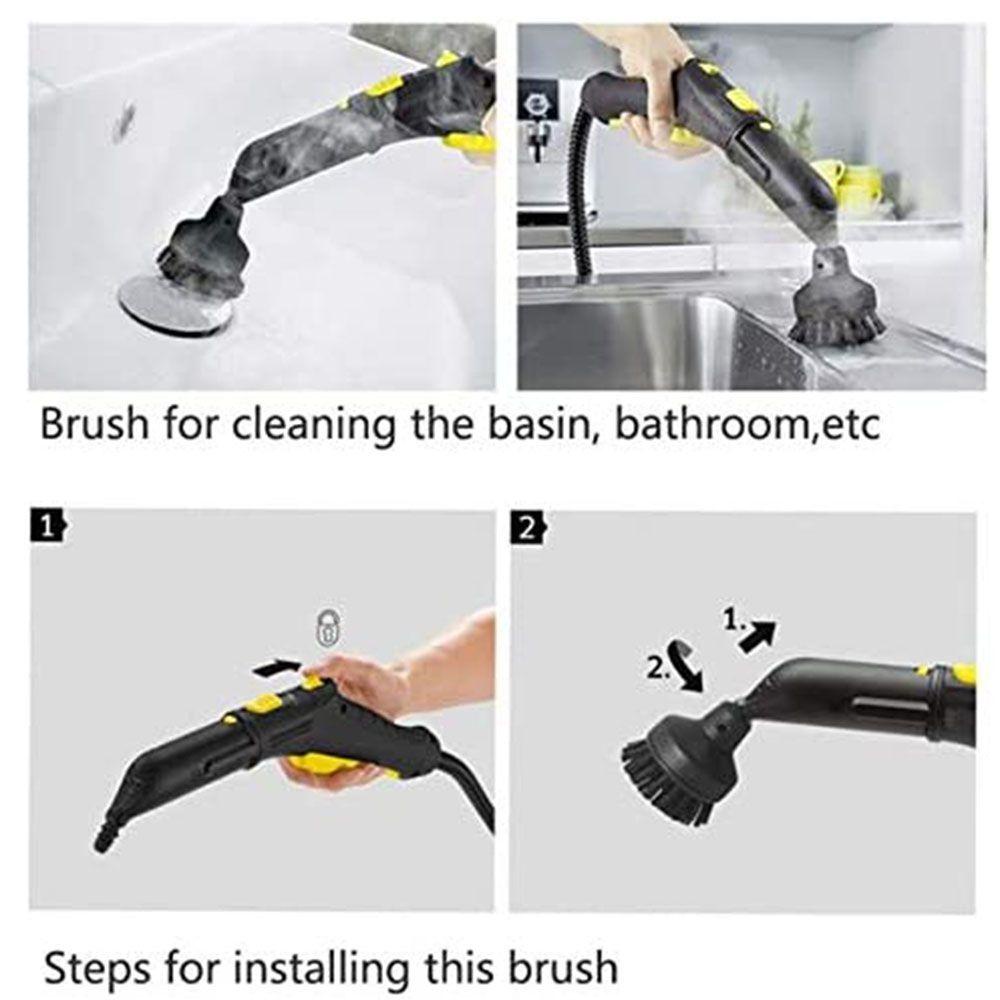 Solighter Sikat Pembersih Uap Pengganti Debu Menghapus Bagian Vacuum Cleaner Kepala Sikat Debu Untuk Karcher Vacuum Cleaner Brush