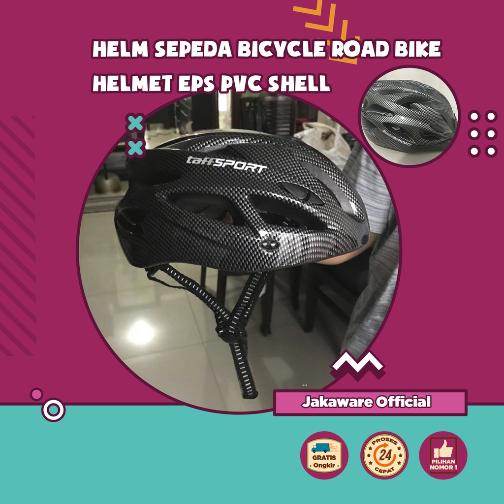 HELM SEPEDA BICYCLE ROAD BIKE HELMET EPS PVC SHELL SPEDA SPEDAH SEPEDAH ASESORIS AKSESORIS KEAMANAN 