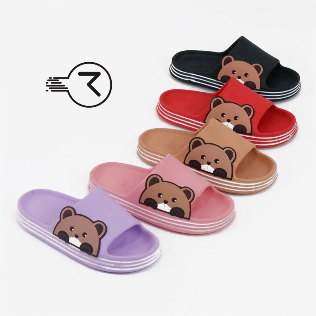 sendal selop sehari hari wanita sandal korea wanita sandal wanita gambar bear sandal slip on wanita 
