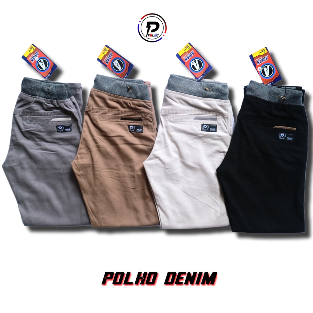 Celana Chino Anak Panjang Bahan Twill Streetch ABIAN