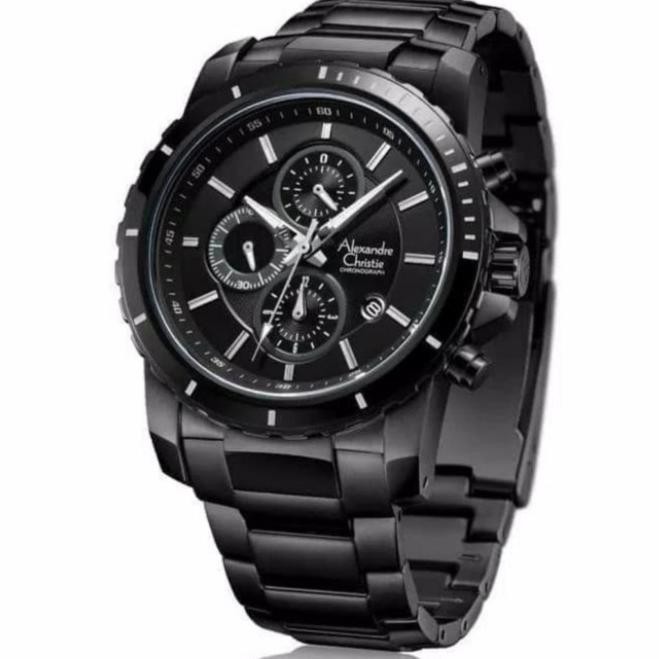 Jam Tangan Pria Alexander Christie Ac6141 Ac 6141 Full Black Rr76Oyyq8F