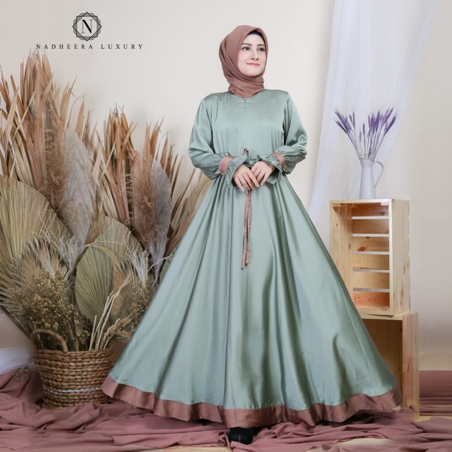 DRESS MARISSA | NADHEERA LUXURY | ELEGANT DRESS | GAMIS CANTIK