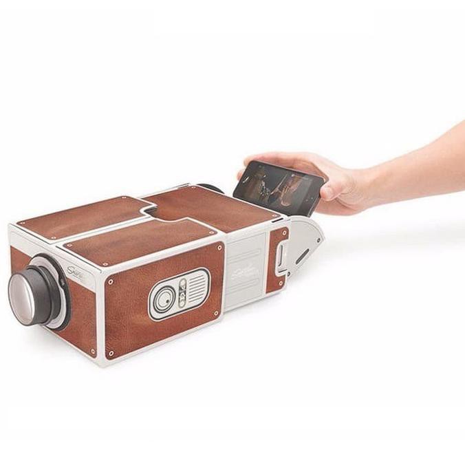 Best Produk] Proyektor Smartphone Portabel Cardboard 2.0 Proyektor Hp